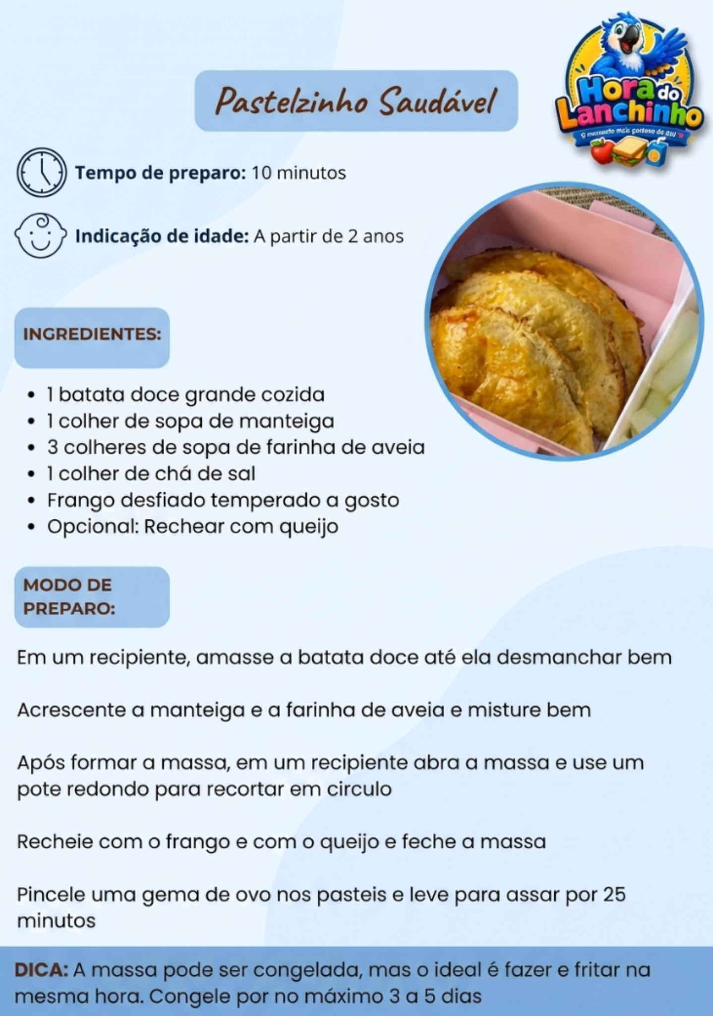 Pastelzinho Saudável